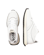 Кожаные кроссовки jonah_runn_ltmp BOSS BLACK - белый(50493231)