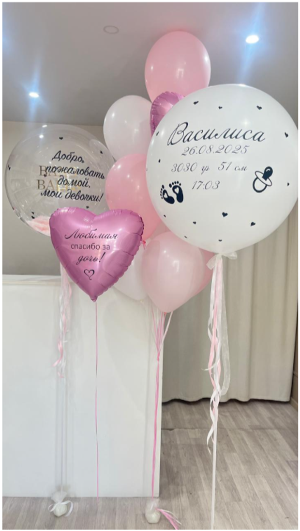 Шары на выписку №340