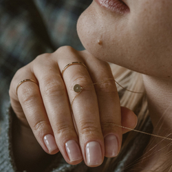 колье «луна» из желтого золота