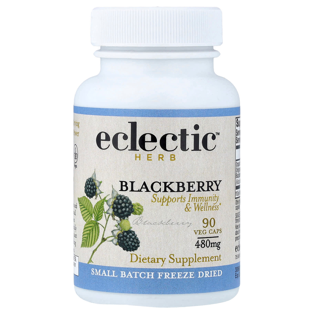 Eclectic Herb, сублимированная ежевика, 90 вегетарианских капсул (480 мг в 1 капсуле)