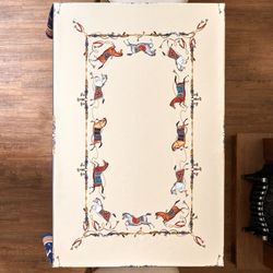 СКАТЕРТЬ "PASSAGE" 140Х300СМ ,БЕЖЕВЫЙ,100% ХЛОПОК С ПРОПИТКОЙ,ТВИЛ