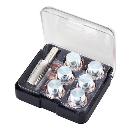 Цена на МАСТАК (103-47020С) Набор для ремонта масляных пробок М20 х 1.5, бокс, 19 предметов