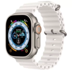 Apple Watch Ultra, 49 мм, корпус из титана, ремешок Ocean белого цвета