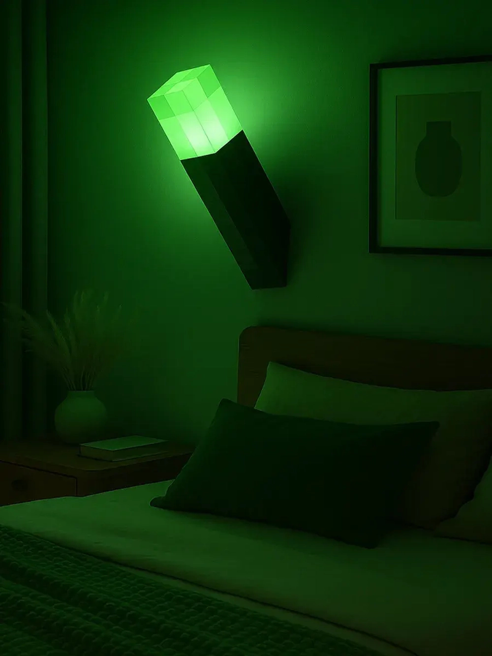 Ночник-светильник из игры майнкрафт факел