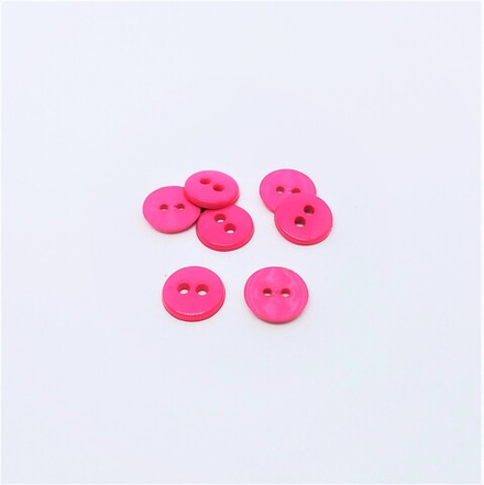 Пуговица №314, 2пр., 9мм цв.яр.роз.