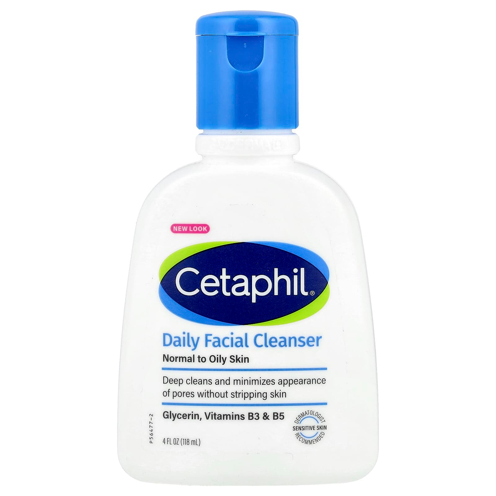 Cetaphil, Ежедневное очищающее средство, для нормальной и жирной кожи, 118 мл (4 жидк. Унции)