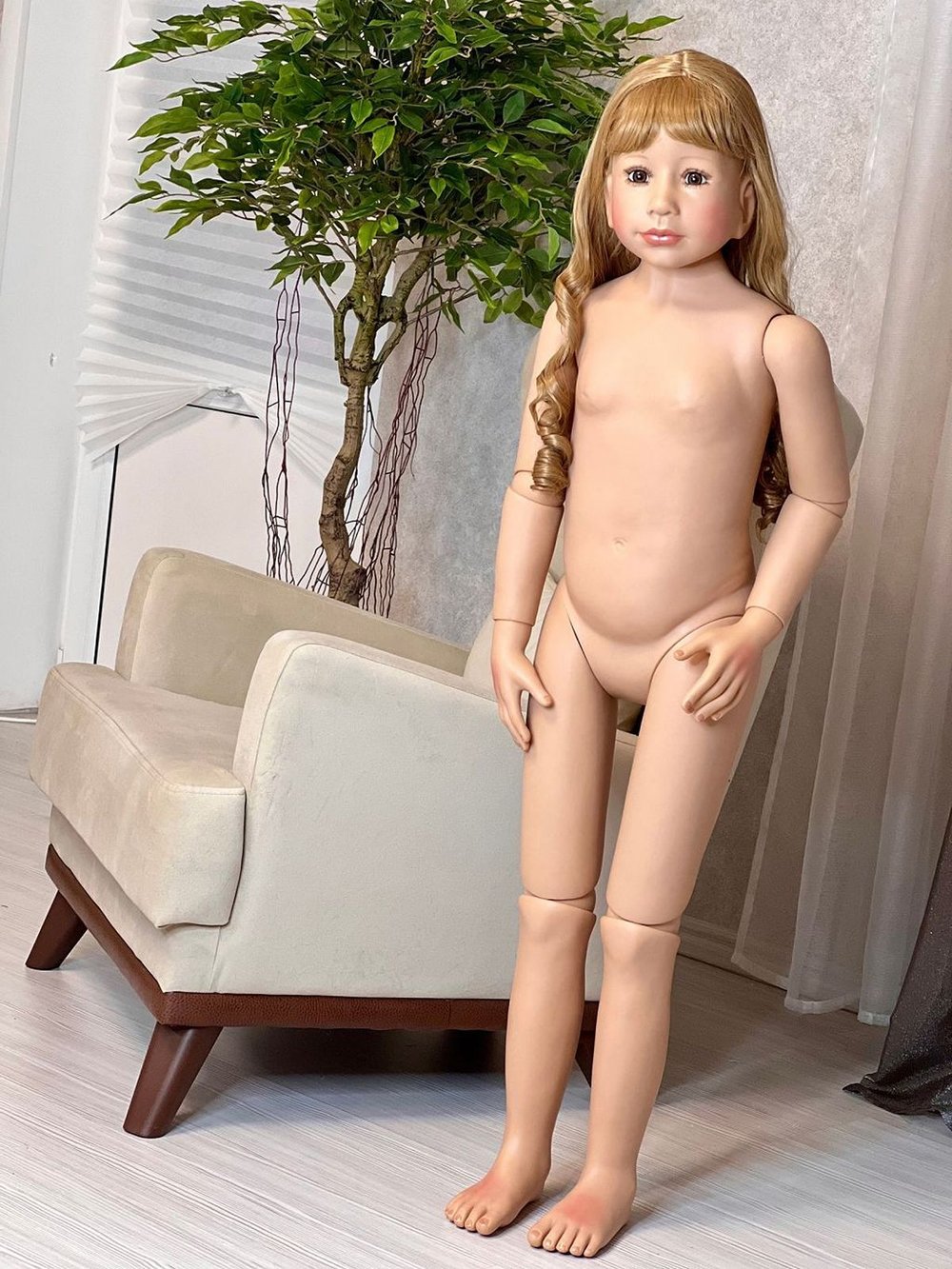 Кукла Реборн ростовая 120см в пакете (FA-252)