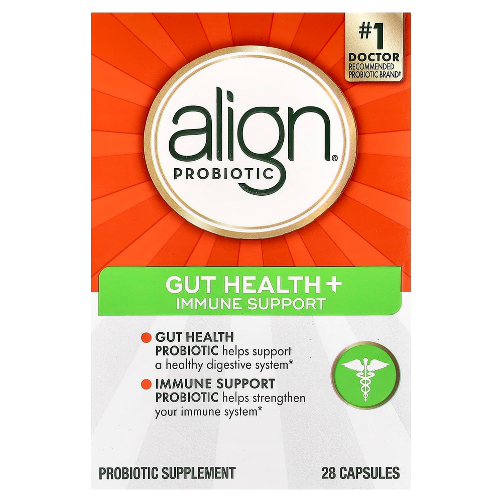 Align Probiotics, Здоровье кишечника и поддержка иммунитета, 6 мг, 28 капсул