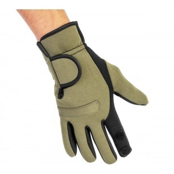 Перчатки Helios рыбацкие неопрен. Хаки р. M
