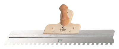 Фасадный зубчатый шпатель с набалдашником Edelstahl-Fassadenspachtel mit Knauf 10x10, 60 см