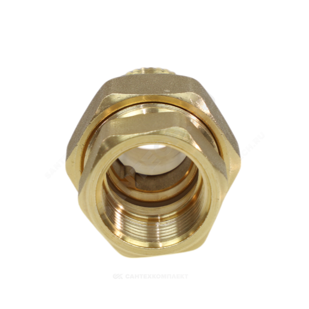 Соединитель латунь американка Ду 40 (1 1/2") прямой ВР/НР R18 Giacomini R18Y017