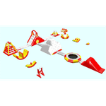 Коммерческий надувной аквапарк «Бухта Капитошки» 33×28×5 м