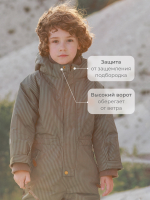 Комбинезон мембранный зимний Mjölk Green Stripes, утеплитель 250гр/м2