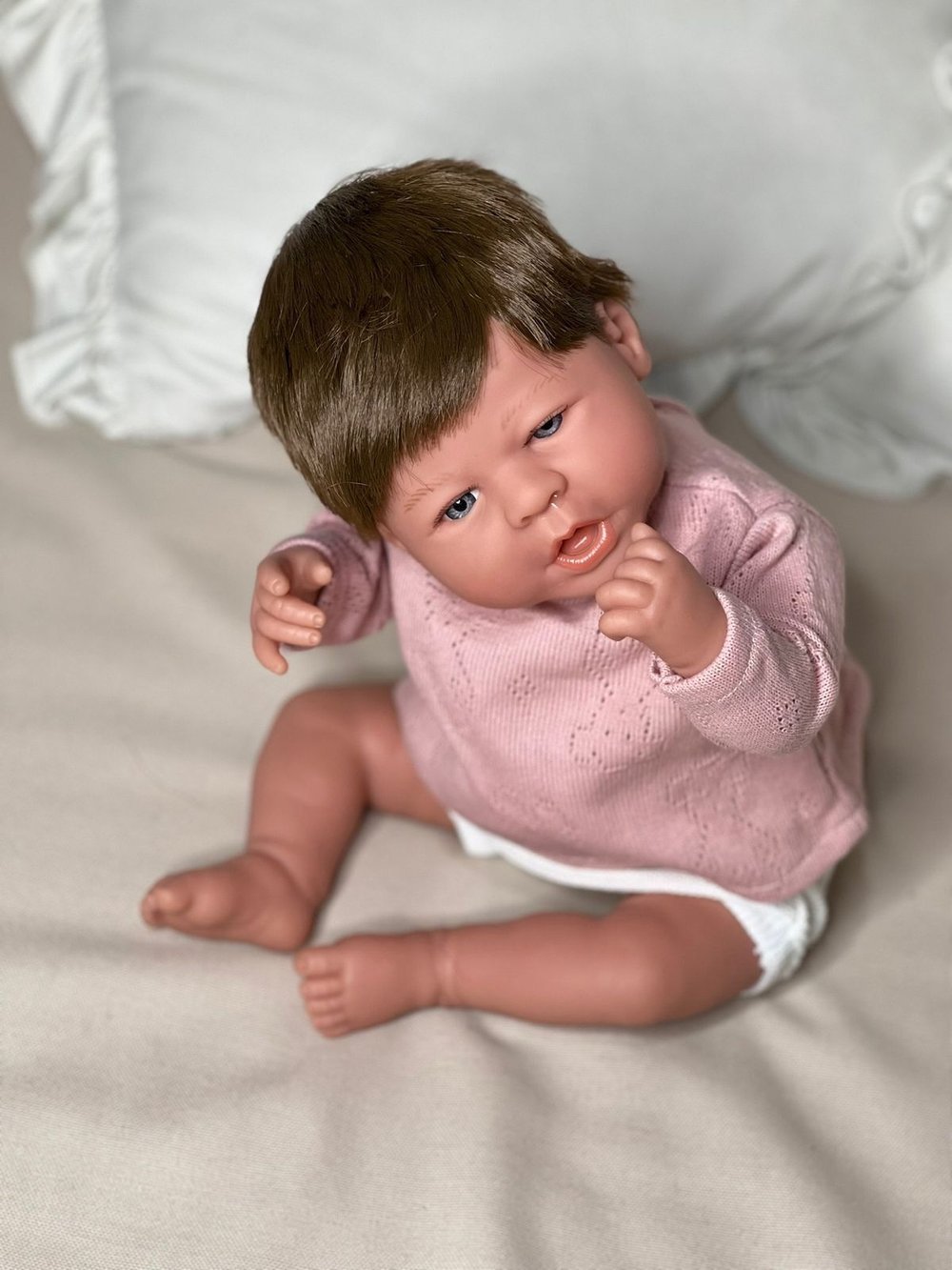 Кукла Реборн Marina and Pau 45cм Martina мягконабивная (M3130)