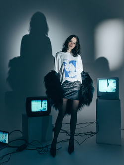 Лонгслив Razorblade romance, молочный