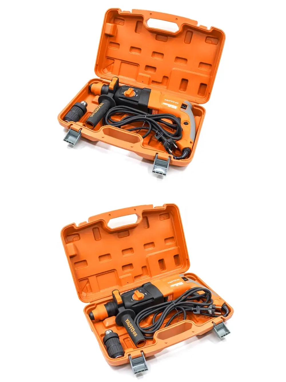 Перфоратор сетевой YAOTO BS 1050W, 26 мм, дрель-перфоратор 8 в 1, кейс, набор буров и зубил