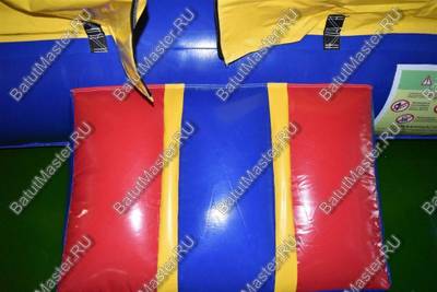Детский надувной батут "Гараж" с крышей