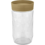 Банка для сыпучих продуктов Plast Team Stockholm 1л шоколадный мокко