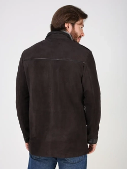 Кожаная куртка демисезонная пальто замша