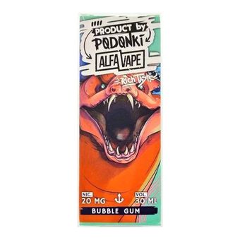 Жидкость PODONKI ALFA VAPE Salt 2% 30 ml Классическая жвачка