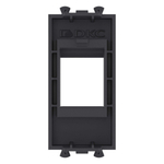 Адаптер без шторки для Keystone, "Avanti", "Черный матовый", 1 модуль