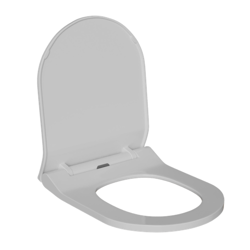 Сиденье для унитаза  WAVE ALEO полипропилен, микролифт, БЕЛЫЙ глянец