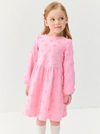 Платье с сердечками "Нежная роза"