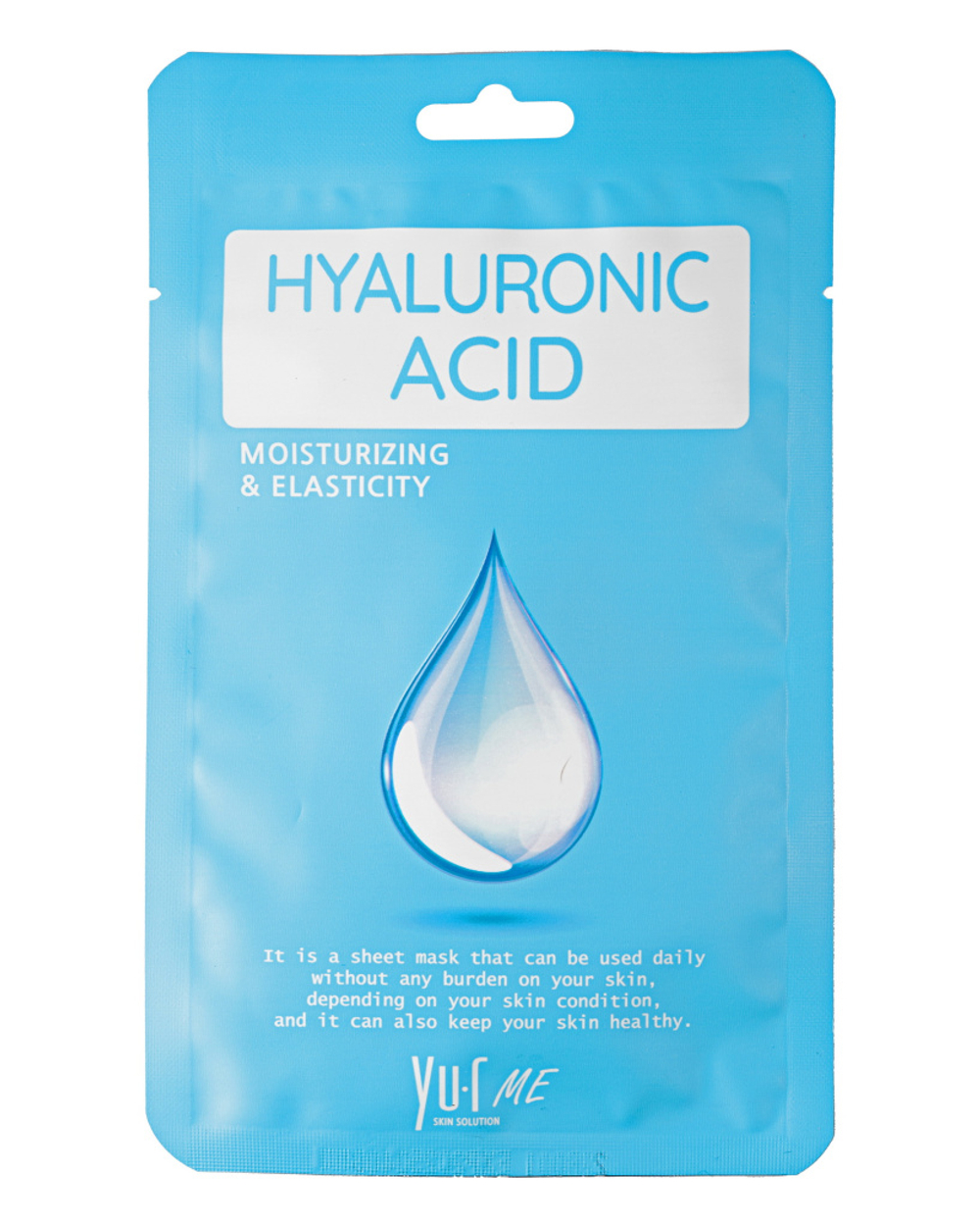 Тканевая маска для лица с гиалуроновой кислотой Yu.R Me Hyaluronic Acid Sheet Mask, 1 шт