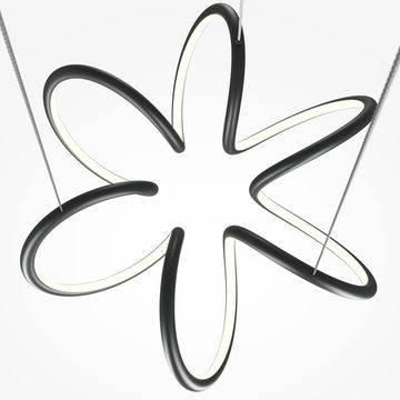 Подвесной светодиодный светильник 52W 3000К-4000К MOD241PL-L60BK чёрный Curve Maytoni