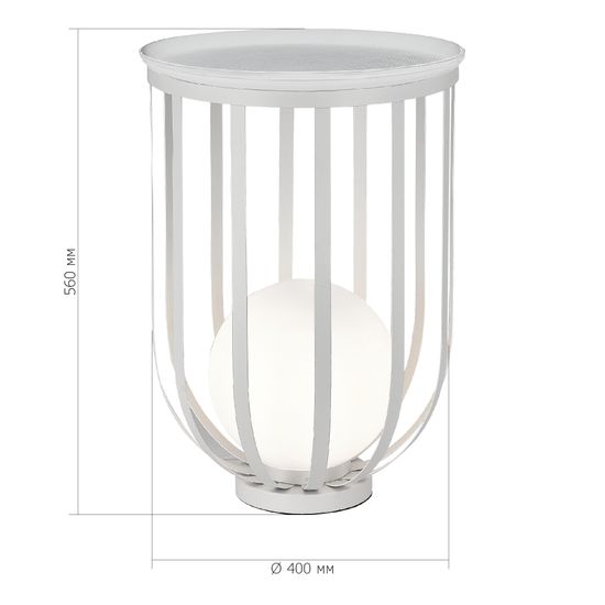 SL6129.504.01 Светильник настольный ST-Luce Белый/Белый E27 1*60W NORDIC