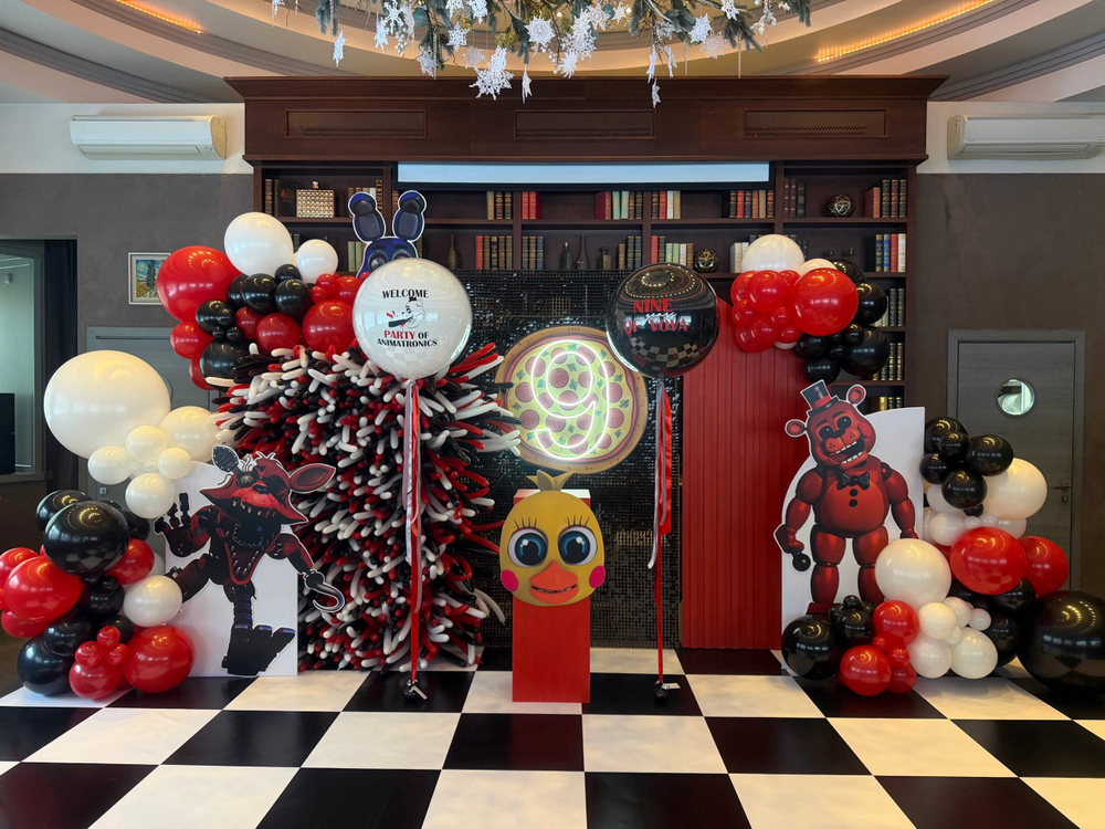 Фотозона пайетка черная/шдм №4681