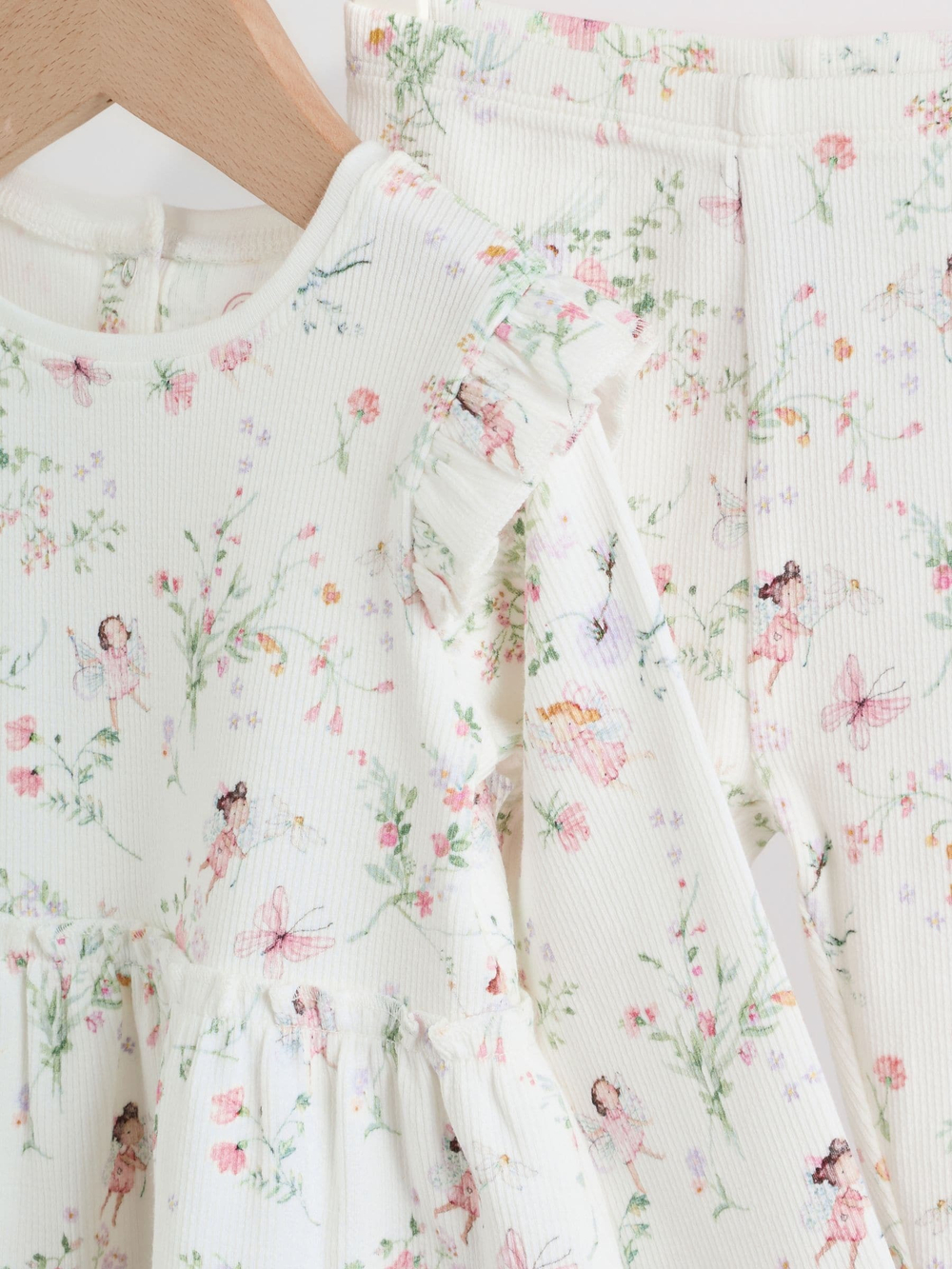 Лонгслив и легинсы в комплекте для малышей Next W60-768, Белый