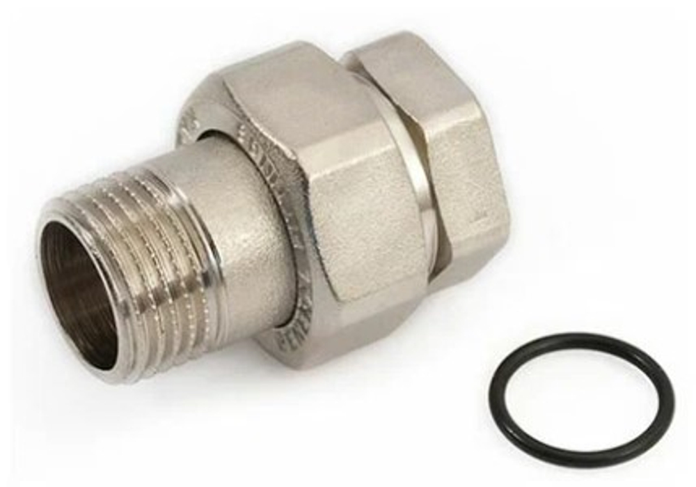 Соединитель с НГ 3/4" ВН прям. никель