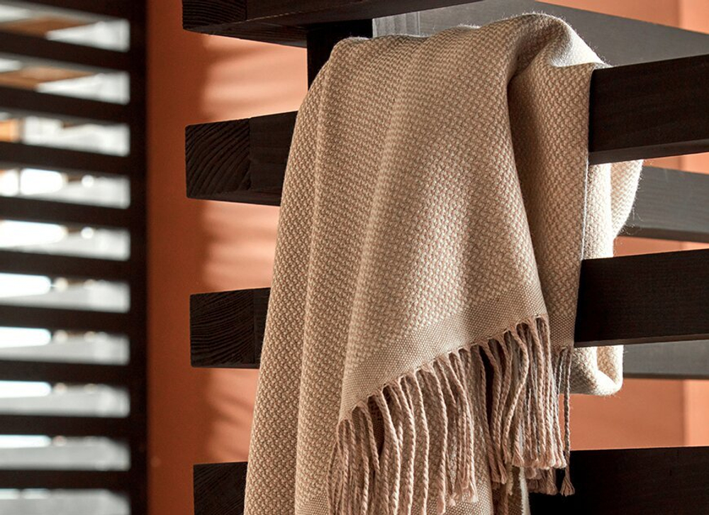 Плед 130x170 Blanc des Vosges Cosy Chanvre Франция