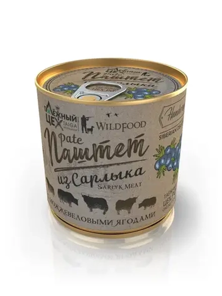 Паштет из сарлыка с можжевеловыми ягодами ТАЁЖНЫЙ ЦЕХ, 250 г