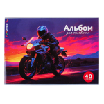 Альбом для рисования 4 вида микс 40л А4 (Funguru)