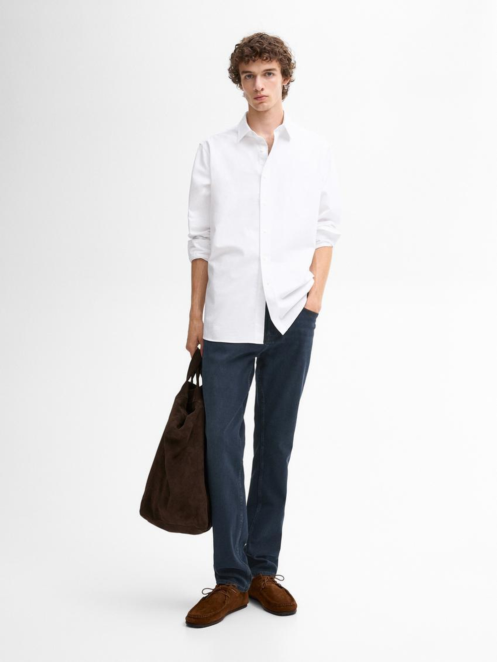 Massimo Dutti Джинсы из смесового хлопка, индиго