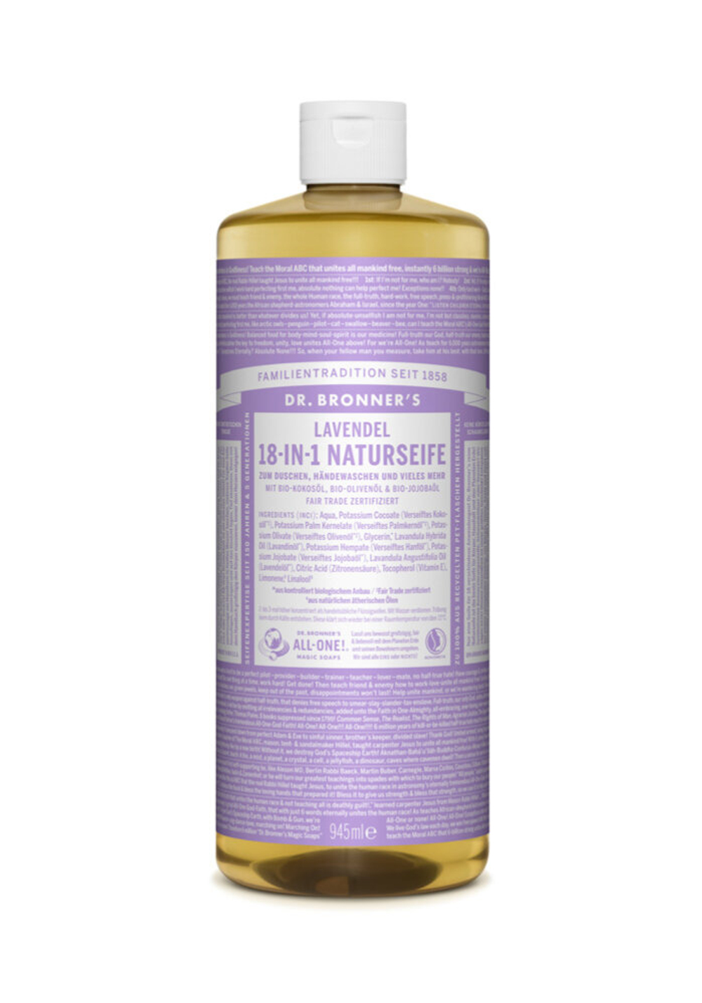 Натуральное мыло Dr. Bronner’s 18 в 1 с лавандой, 945 мл.