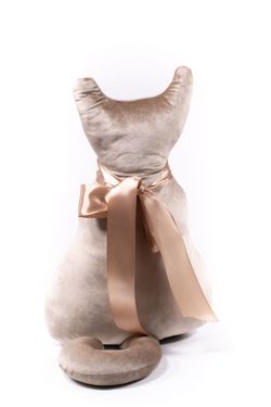 Подушка декоративная Кот Мур Вельвет Беж