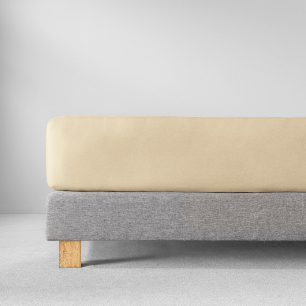 Простыня на резинке 100x200 Estella 230 natur бежевая