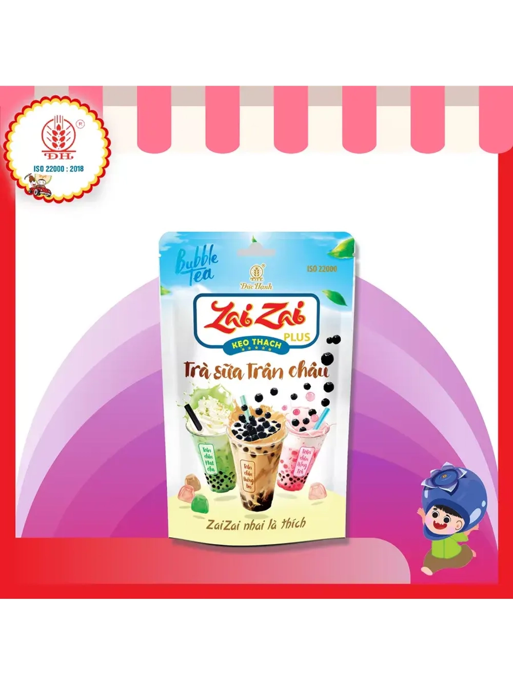 Желе ZaiZai со вкусом Бабл Ти 320 г