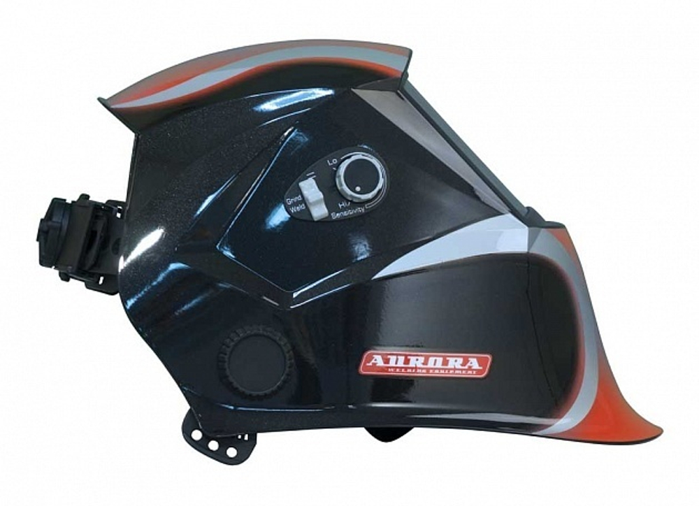 Маска сварщика "Хамелеон"  SUN7 черно-красная/Aurora