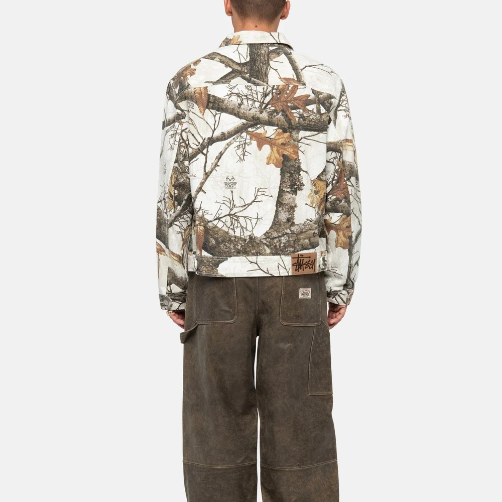 Куртки Stussy FW23 ZIP WORK JACKET REALTREE EDGE, 115683p