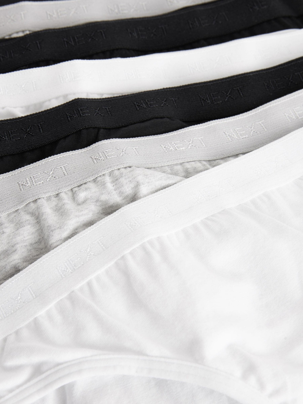Трусы для девочки Next K90-362, 7 шт., Черный, Серый, Белый