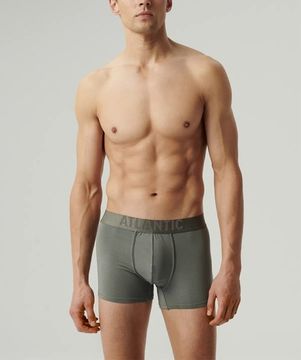 Трусы мужские боксеры (1 шт), Atlantic MH-1201, микромодал, хаки