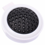 Расчёска массажная складная с зеркалом «БАМБИ БУМ», цвет белый, d-6.5см (пакет с подвесом)