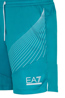 Мужские теннисные шорты EA7 Man Woven Shorts - зеленый