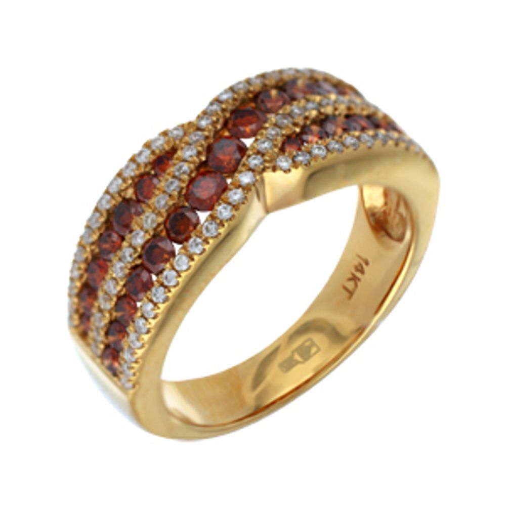 Кольцо с бриллиантом Желтое Золото 585 пробы GL-ALR-5844LS