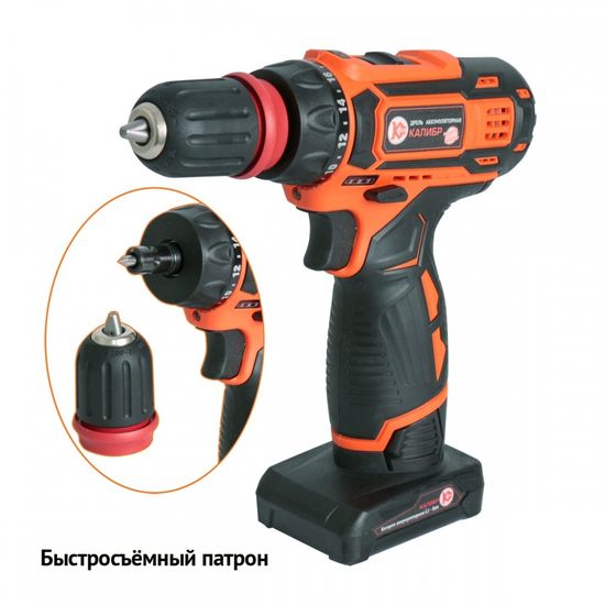 Аккумуляторный шуруповерт "КАЛИБР" ДА-14.4-2