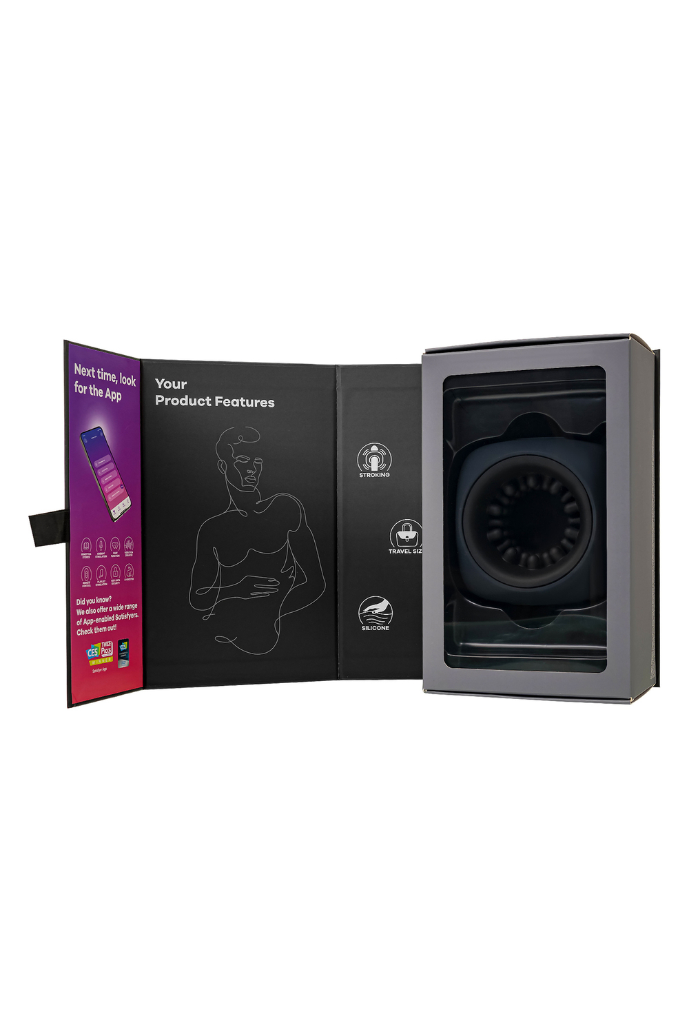 Вибромастурбатор Satisfyer Ring Stroker чёрный 9,1 см